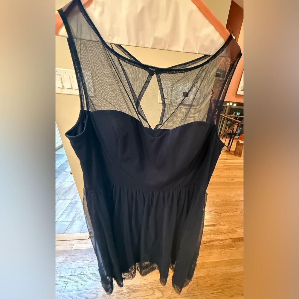 Eliza J Navy Fit & Flare Dress XXL – Wedding Guest / Cocktail